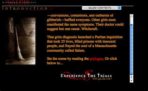 National geographic salem witch trials interactibe